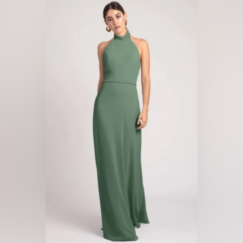 Jenny Yoo collection brett dress halter neck bridesmaids gown